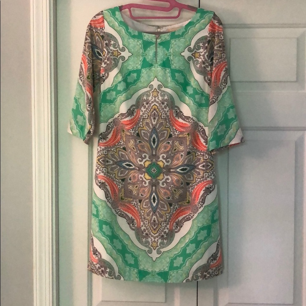 Pastel Print Petite Dress